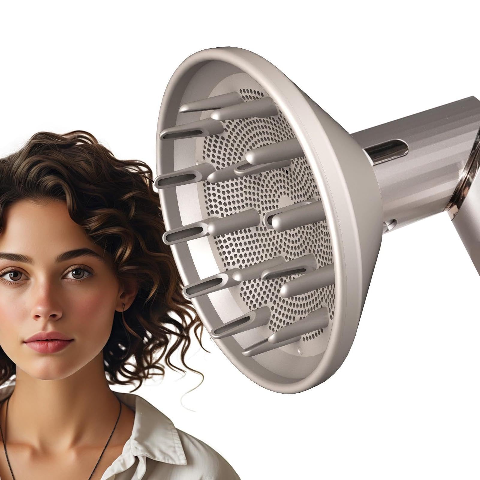 Diffusore grande per asciugacapelli compatibile con accessori per asciugacapelli Shark Flex, ugello diffusore più grande per asciugare più velocemente, strumento per lo styling ideale per capelli