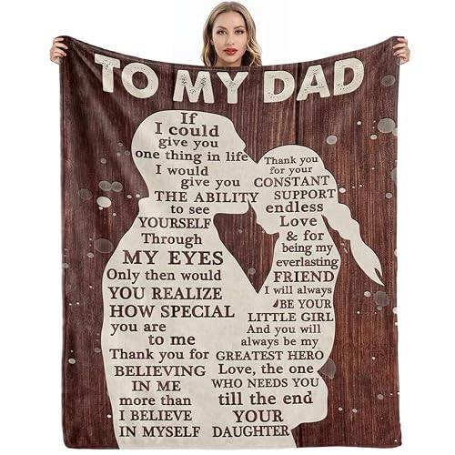 Gifts for Dad from Daughter to My Dad Blanket Best