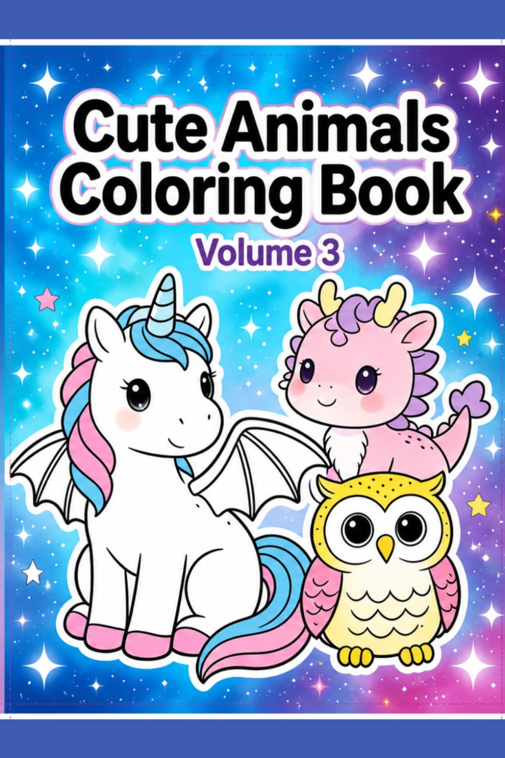 Animal Friends Coloring Book – Volume 3: Cute Animals Together in Fun Places for Kids Ages 4–9