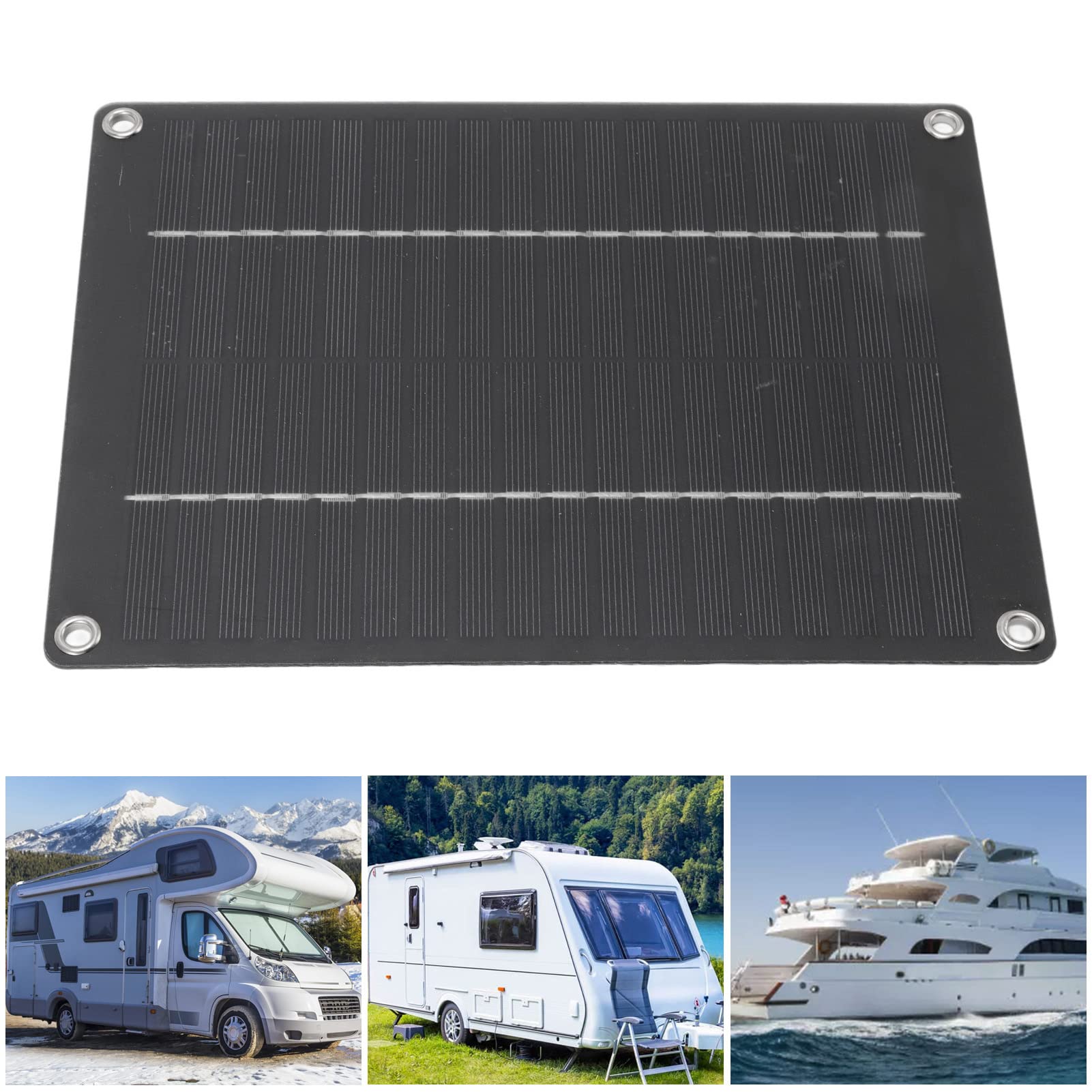 Tragbares Solarpanel, 23 X 17 cm, 10 W, Dünnes und Leichtes Solarpanel, Wasserdichtes Solarpanel-Ladegerät, Flexibles Solarpanel, Solarzellenpanel, Solarmodule