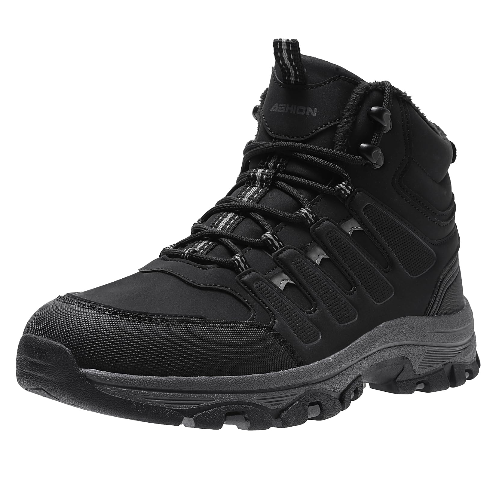 Littleplum Winterschuhe Herren Winterstiefel Wanderschuhe Trekking Warm Gefüttert Schneestiefel für Outdoor