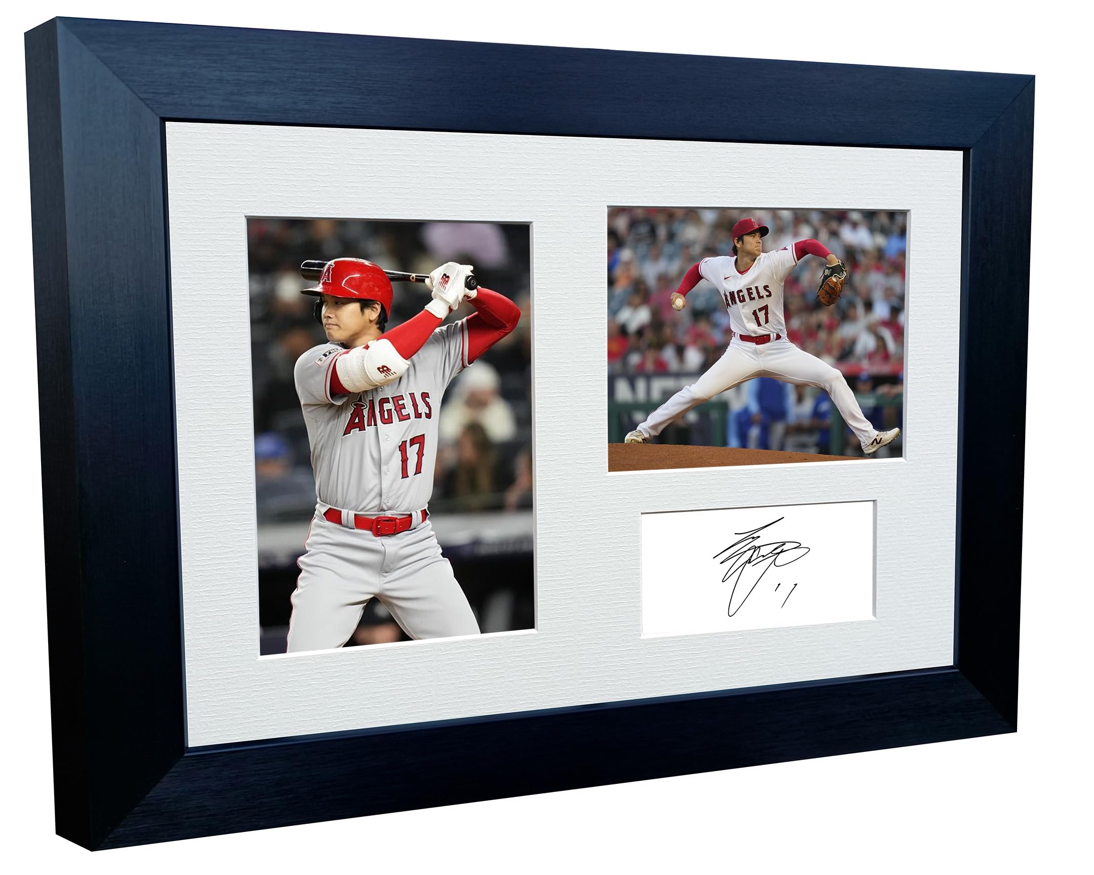 Kitbags & Lockers 12x8 A4 Shohei Ohtani Los Angeles Angels Autographed Signed Photo Photograph Picture Frame Major League Baseball Poster Gift