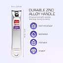 #1 Best Luxury Small Fingernail Clipper, Sharpest And Lifetime Guarantee Stainless Steel Nail Cutter Trimmer (Manicure Pedicure) gallery image
