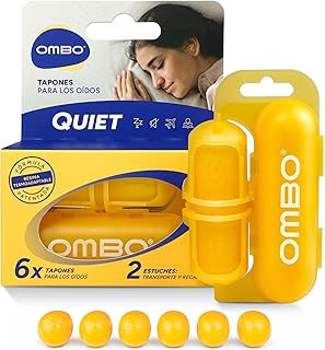 Tampões ouvidos ruído dormir sem ruído | Termoadaptáveis, reutilizáveis e hipoalergénicos, 6 tampões de ouvido, pack de 3 pares + 2 estojos
