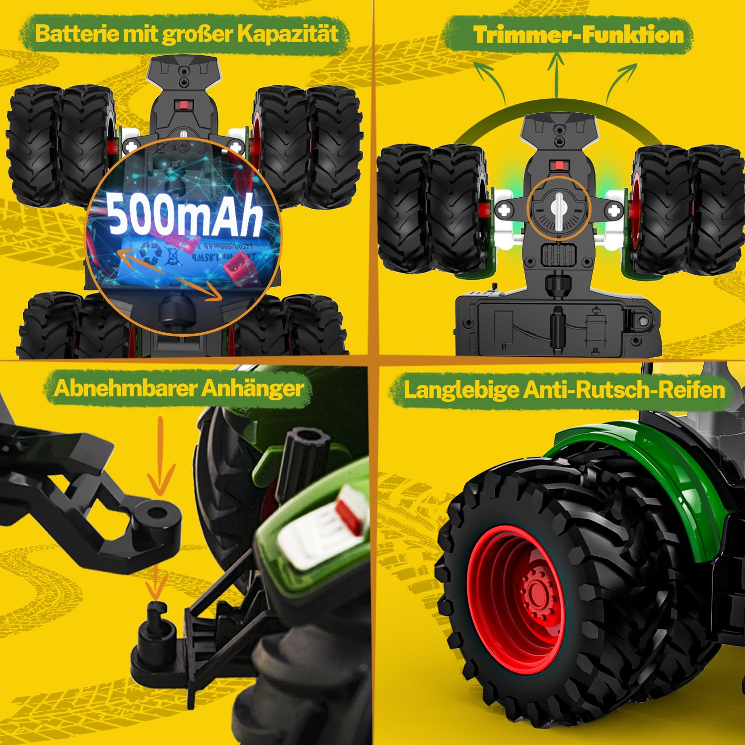 Tractor Remote Control Real Remote Control Tractor 43305 Britains Big Farm Remote Control New