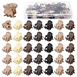JANYUN 48Pcs Matte Small Mini Hair Claw Clips, Plastic Little Tiny Hair Clips for Girls Women Strong Grip Neutral Color for Birthday Party Gifts Accessories