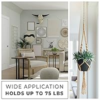 Vista 6 de Paquete de 50 anclajes de metal de zinc autoperforantes rápidos con kit de tornillos #8 Soporta 75 libras 50 anclajes + 50 tornillos