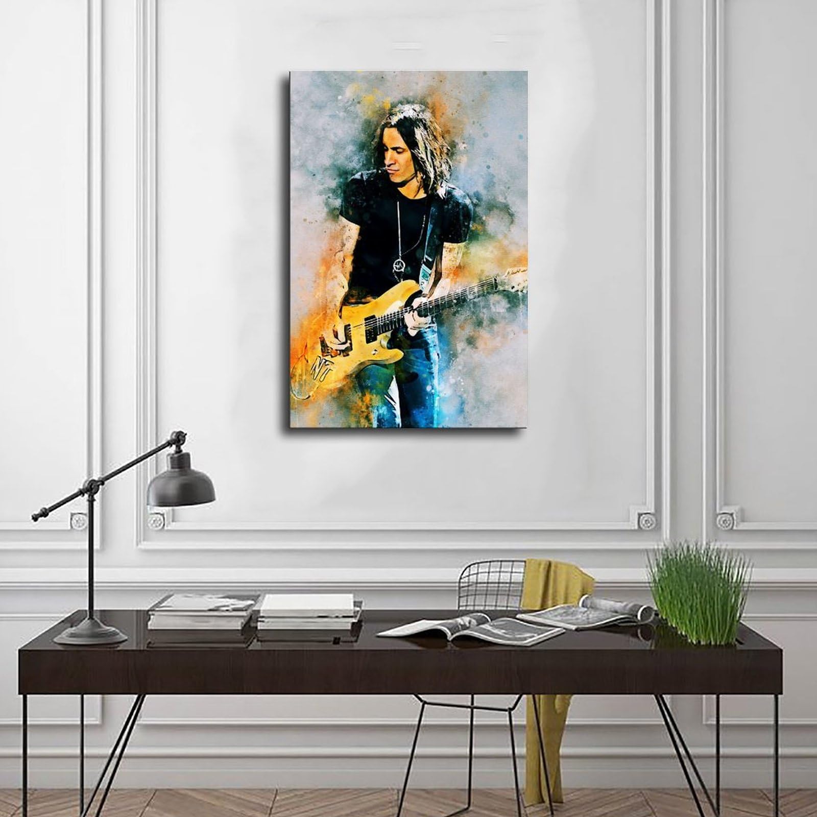 Poster Sur Toile De Guitariste Nuno Bettencourt - Décoration Murale Pour Salon, Chambre à Coucher - Style Sans