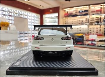 Scale Finished Model Car 1/18 Diecast For Mitsubishi EVO 10th Generation Lancer Evolution X CZ4A Simulation Racing Car Model Collection Miniature Replica Car