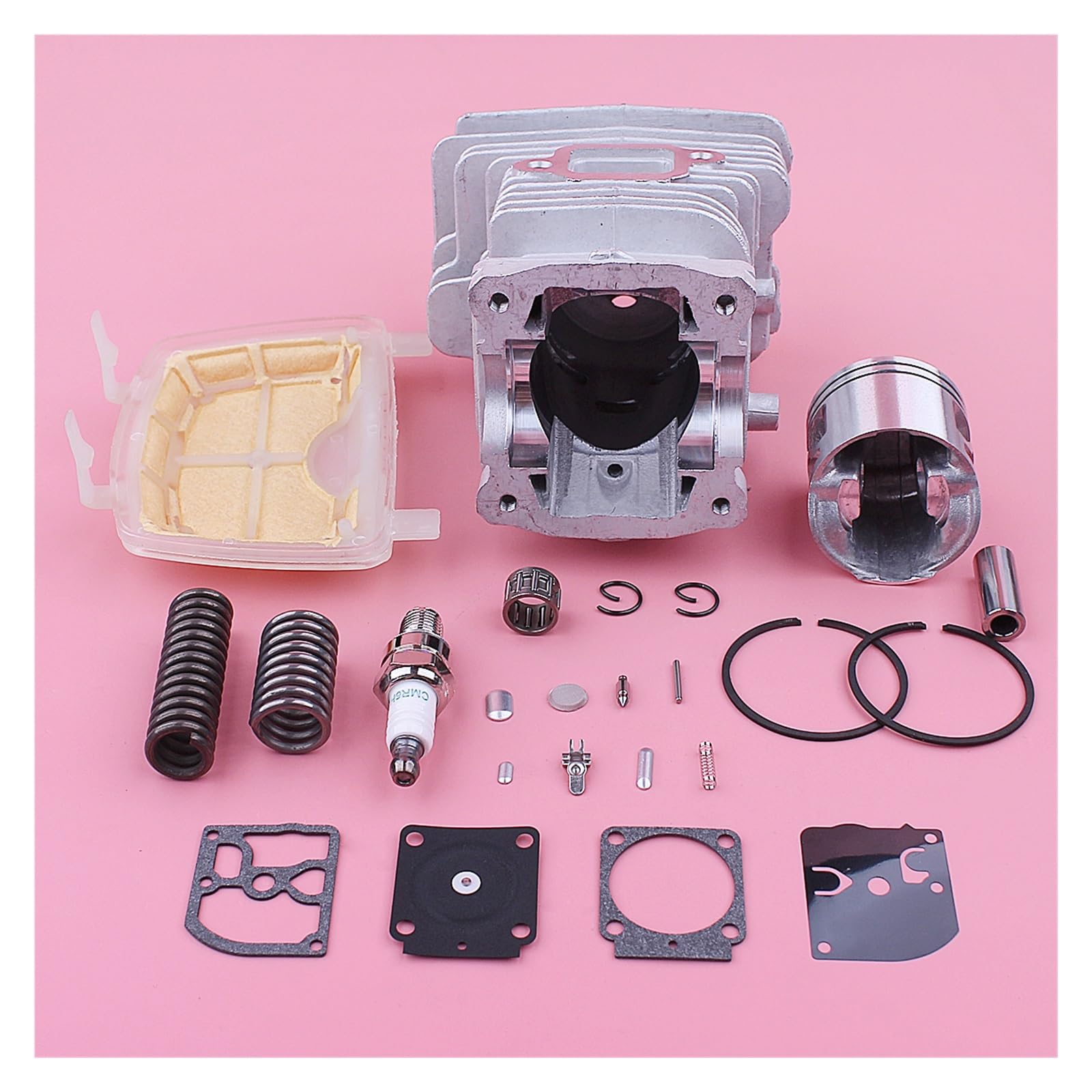 Kit De Cojinete Reparación Carburador Pistón Cilindro Gran 40mm Apto Compatible con Stihl MS211 MS181 MS171 MS171C MS181C MS211C Kit de cilindro y pistón moto Juego de cilindro pi