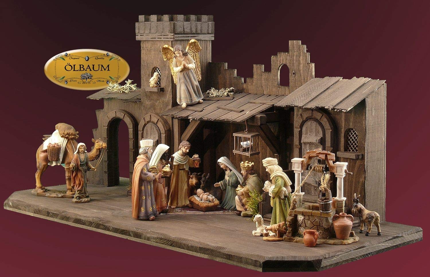 Buy 'BTV Ölbaum KB70WE Mfpo Ori T2LF3 Large Wood Christmas Crib