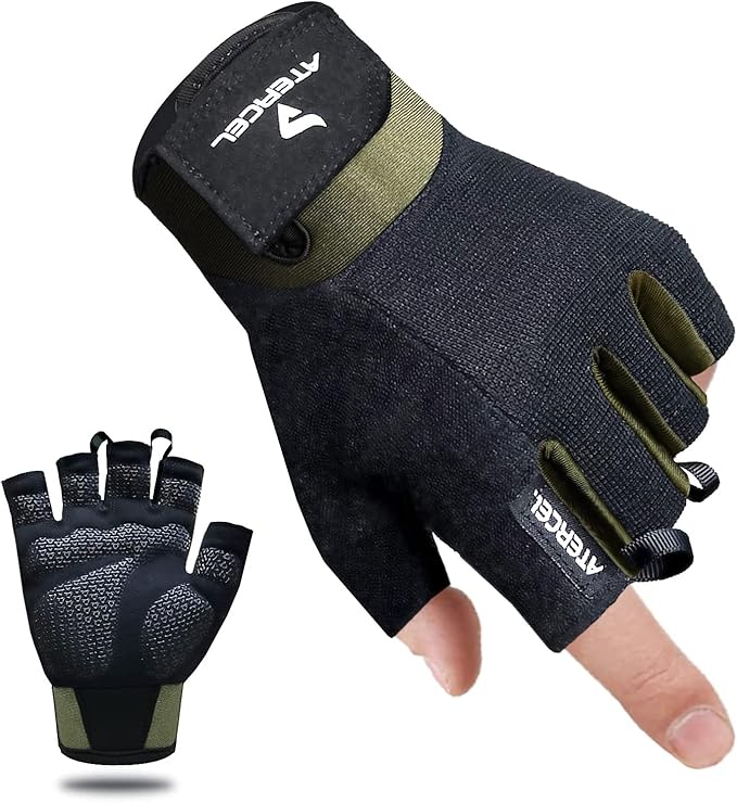 Atercel Workout Gloves for Men and Women, Exercise Gloves for Weight Lifting, Cycling