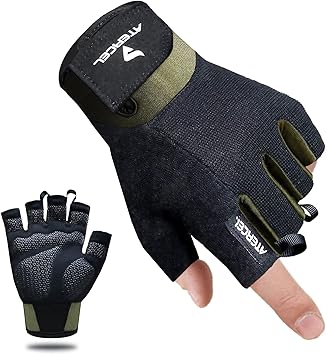 ATERCEL Workout Gloves for Men and Women, Exercise Gloves for Weight Lifting, Cycling, Gym, Training, Breathable and Snug fit