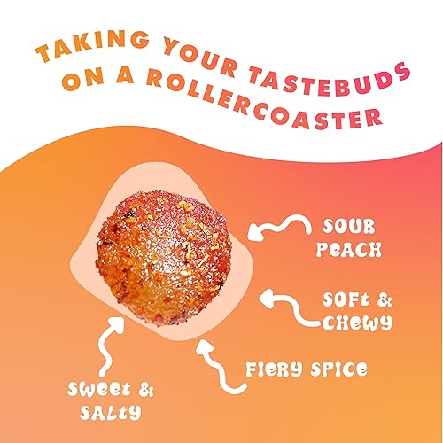 Miniatura 3 de Chili Chews Bocaditos de caramelo dulces y picantes de gran sabor, aperitivos para todas las edades, la combinación perfecta de dulces y picantes,