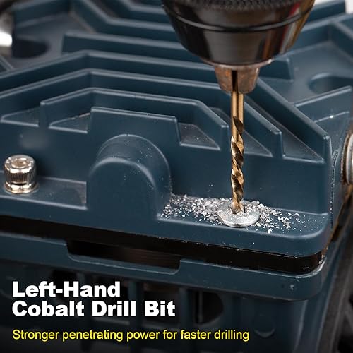 Miniatura 6 de Topec Extractor de tornillos de 55 piezas y extractores de pernos rotos, extractores multilínea y brocas para quitar pernos y tornillos dañados,