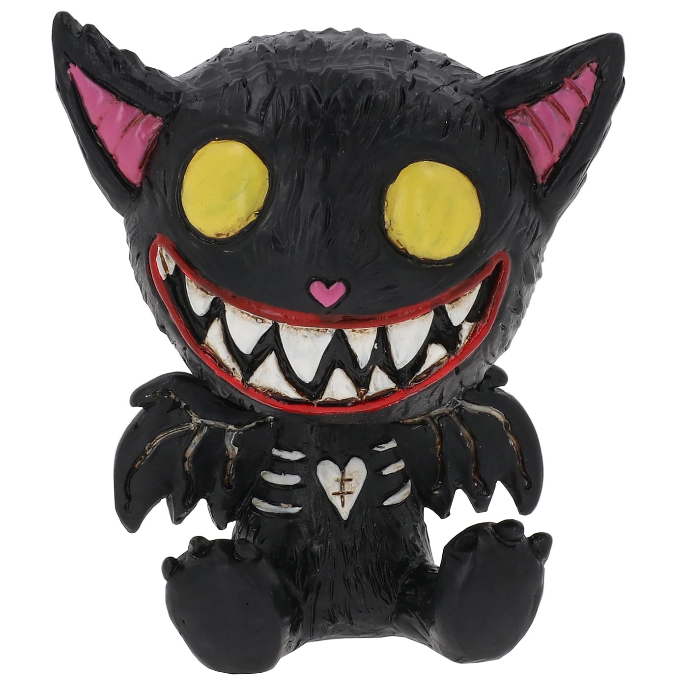 Shudehill Giftware Gus Fink Boogily Head Bobble Buddy - Devil Doo, Boris the Bat, Stitch the Bear, Hypnocat bobble heads resin (Boris the Bat)