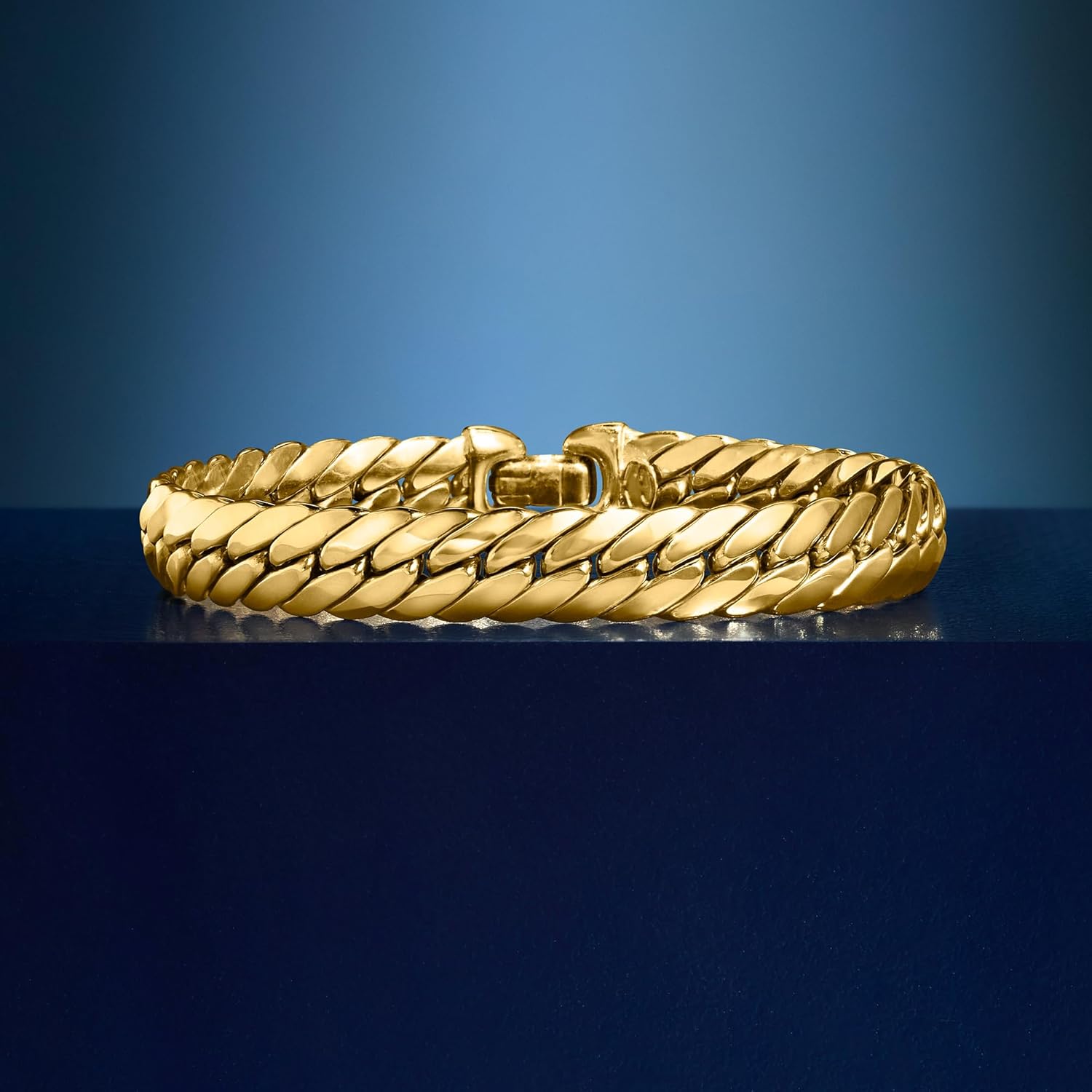 Ross-Simons Italian 14kt Yellow Gold Cuban-Link Bracelet
