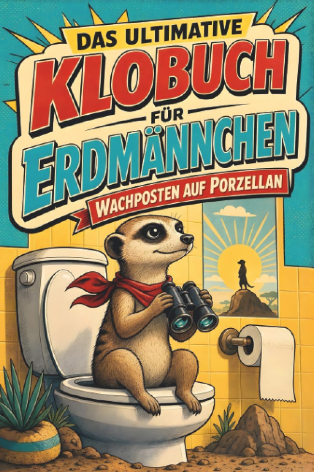 Das ultimative Klobuch für Erdmännchen: Wachposten auf Porzellan. Lustiges Geschenk für Fans von Erdmännchen, Zoo und Timon