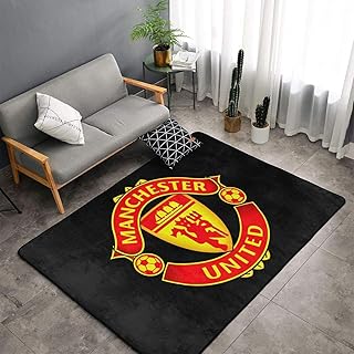 カーペット マンチェスター・ユナイテッド フランネルラグ 100cm×150cm 滑り止め付 おしゃれ ふわふわ 洗える リビングマットオールシーズン