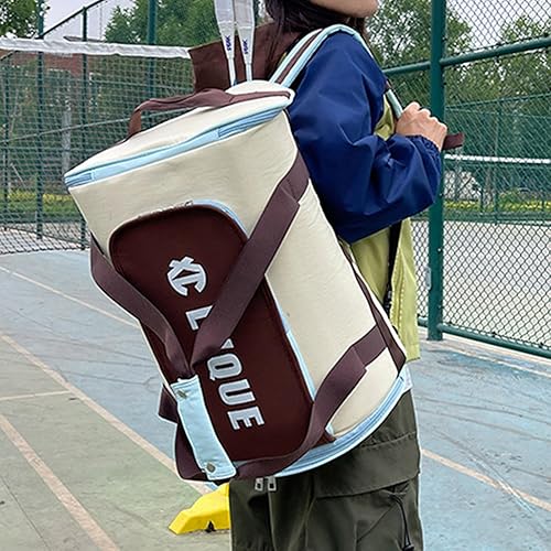 Miniatura 5 de Bolsa deportiva de gimnasio para hombres y mujeres con compartimento para zapatos, bolsa de viaje de viaje, mochilas para pasar la noche