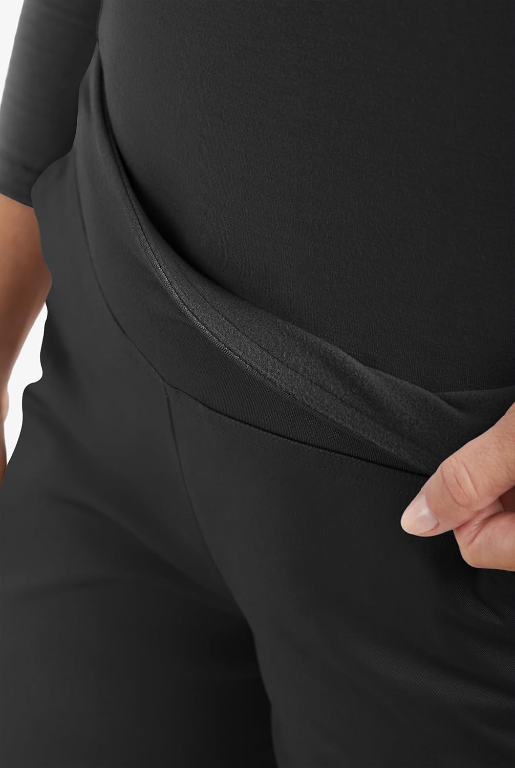 CHEF 360 Women's Yoga Style Stretch Chef Pants - Elastic Waist, 4 Pockets, Knit - Image 4