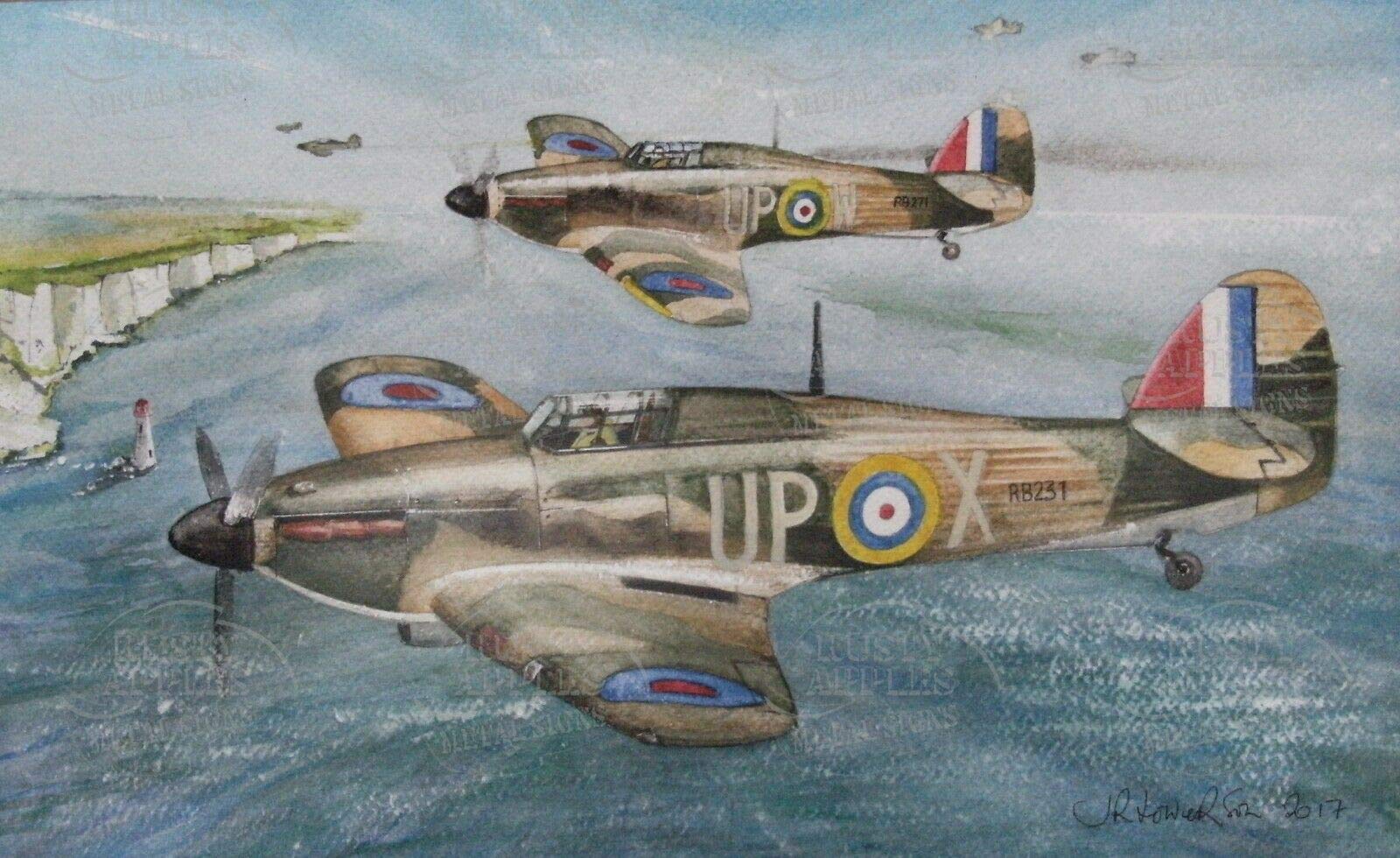 The Rusty Apples Metal Sign Co Ww2 Raf Hawker Hurricanes Coming Home- Metal Wall Art 3 Sizes To Choose From