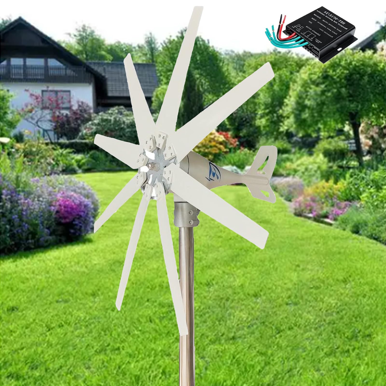 Kit éolien 14000W haut rendement avec régulateur pour système hybride solaire