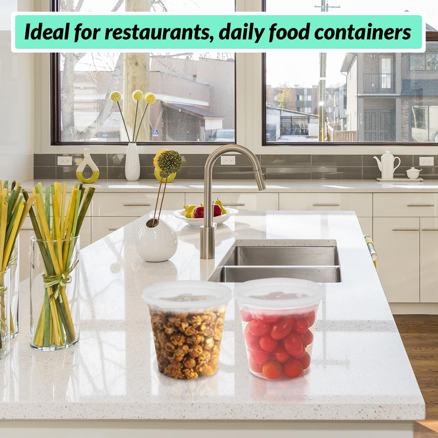 Pactiv/Newspring YL2524 Delitainers [240] 24 oz Deli Containers With Airtight Lids, Food Storage/Soup Containers