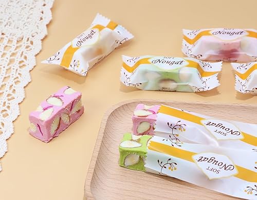 Miniatura 4 de Penta Angel Nougats - Bolsas para dulces, 400 unidades, de plástico transparente, para regalos, bolsas de embalaje para fiestas temáticas de