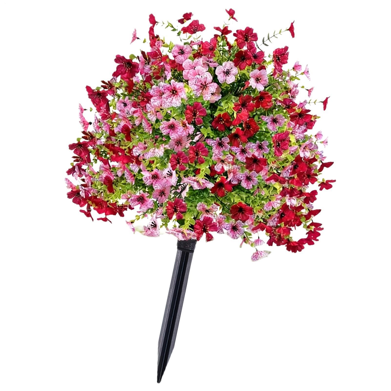 Pétunias artificiels extérieurs pour un balcon fleuri sans entretien ni arrosage
