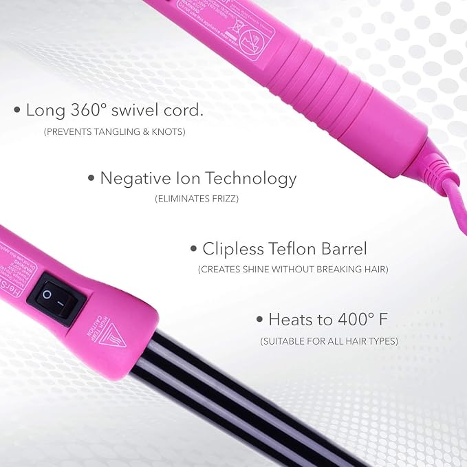 Plancha y Rizador HerStyler Grande Colorido Rosa miniatura 6