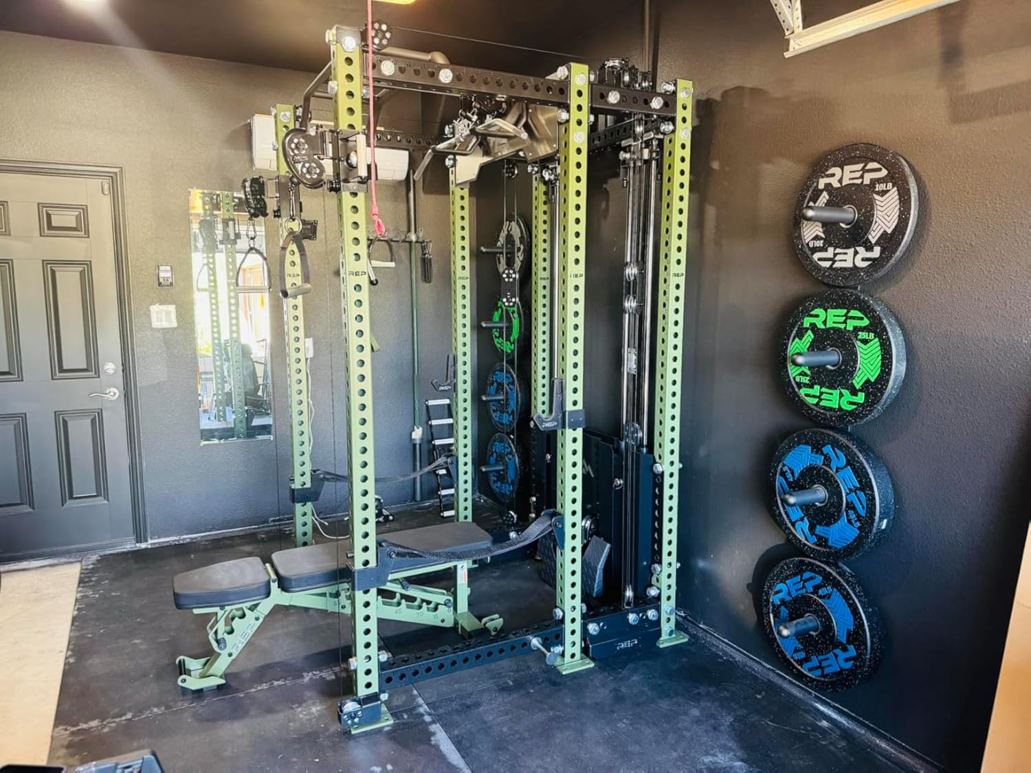 Kipika J-Hooks for Squat/Power Rack, Weight Plate Holder Set for 2" x 2" Power Rack with 5/8" or 1" Hole, Heavy Duty J-Cups Barbell Holder & Weight Storage - Fits Standard 2-inch Weight Plates