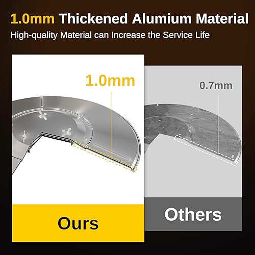 Miniatura 2 de EAST OAK Escudo reflector para calentador de patio, calentador de propano redondo como pieza de repuesto para calentador de patio al aire libre con