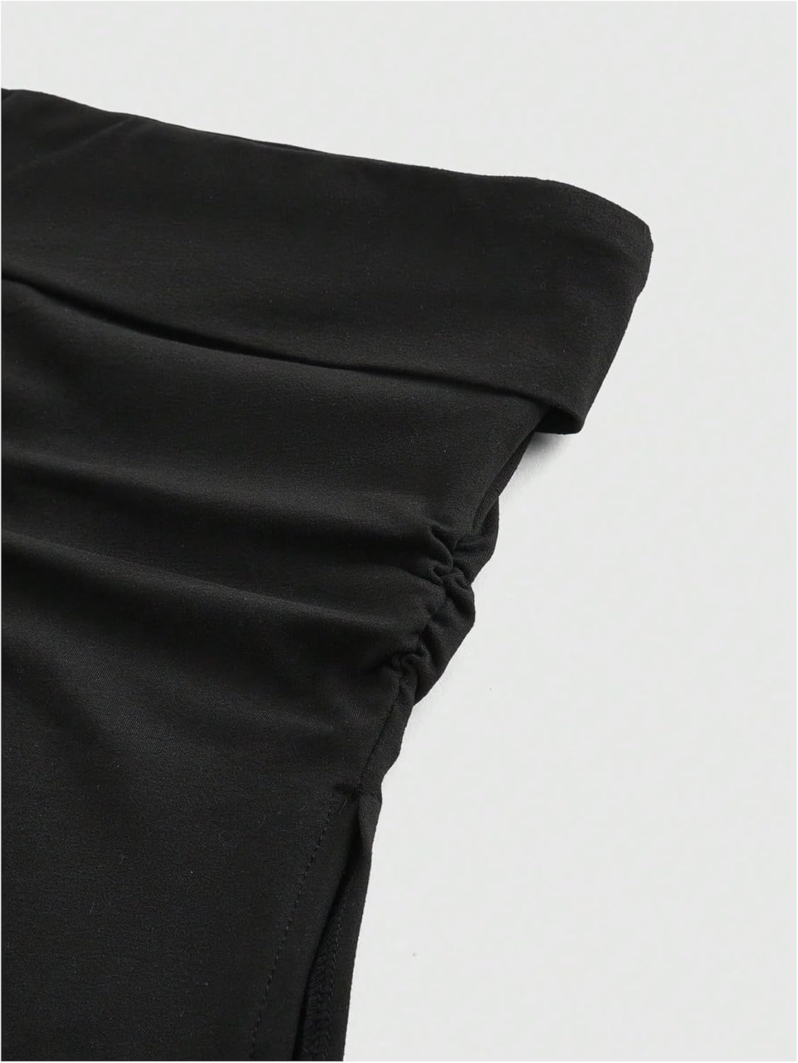 SOLY HUX Women's 2 Piece Tube Tops Strapless Sleeveless Ruched Split Y2k Slim Fitted Going Out Top - Image 4