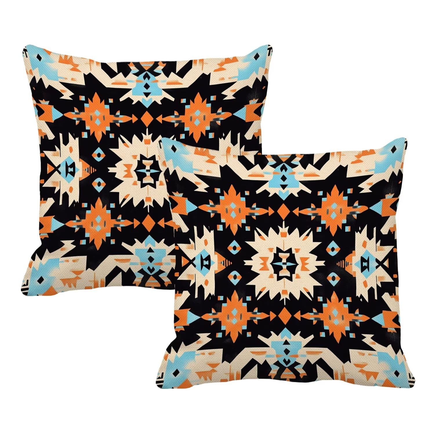 Housses de coussin 90x90 cm extérieur imperméable jaune lin canapé jardin anti humidité