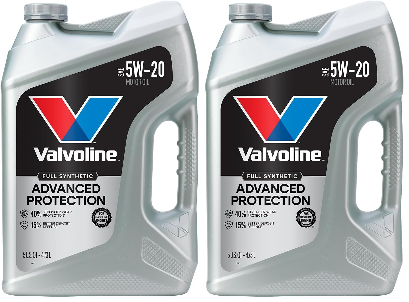 Valvoline Advanced Full Synthetic SAE 5W-20 Motor Oil 5 QT (Pack of 2)