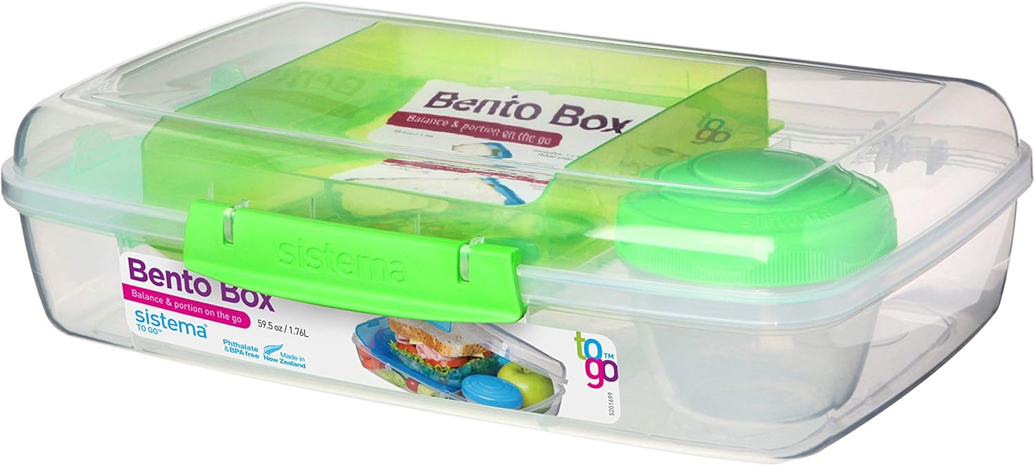 Hottest Sales Sistema Bento Box To Go Food Storage Container, 1.7 Cup, 4 Pack