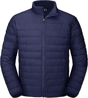 Chaqueta acolchada para hombre, ligera, cálida, repelente al agua, resistente al viento, chaqueta aislante