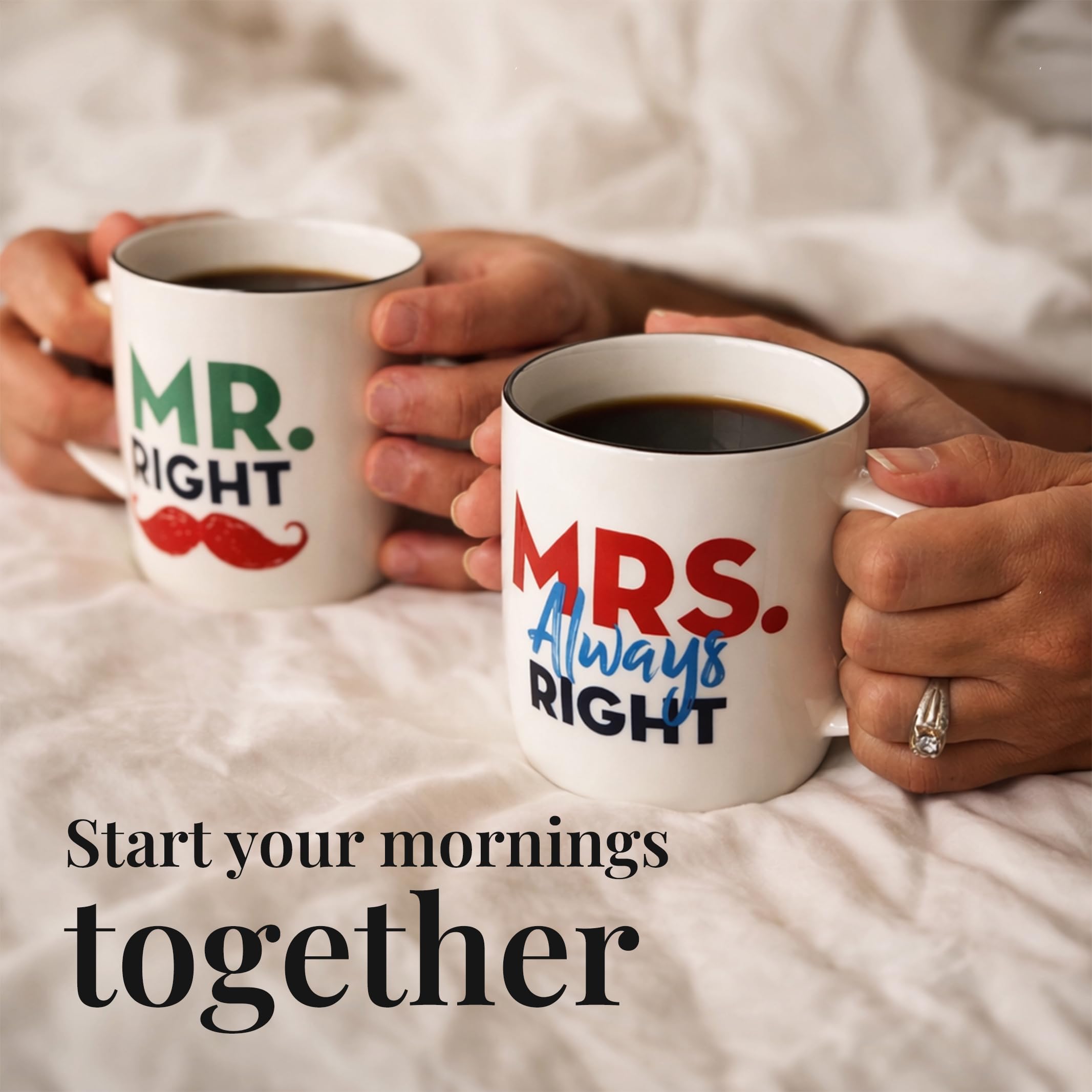 Ceramica Mug 380 ML Tazze Regali Originali Sposi Coppia Idee Regalo Lui Lei Anniversario Matrimonio