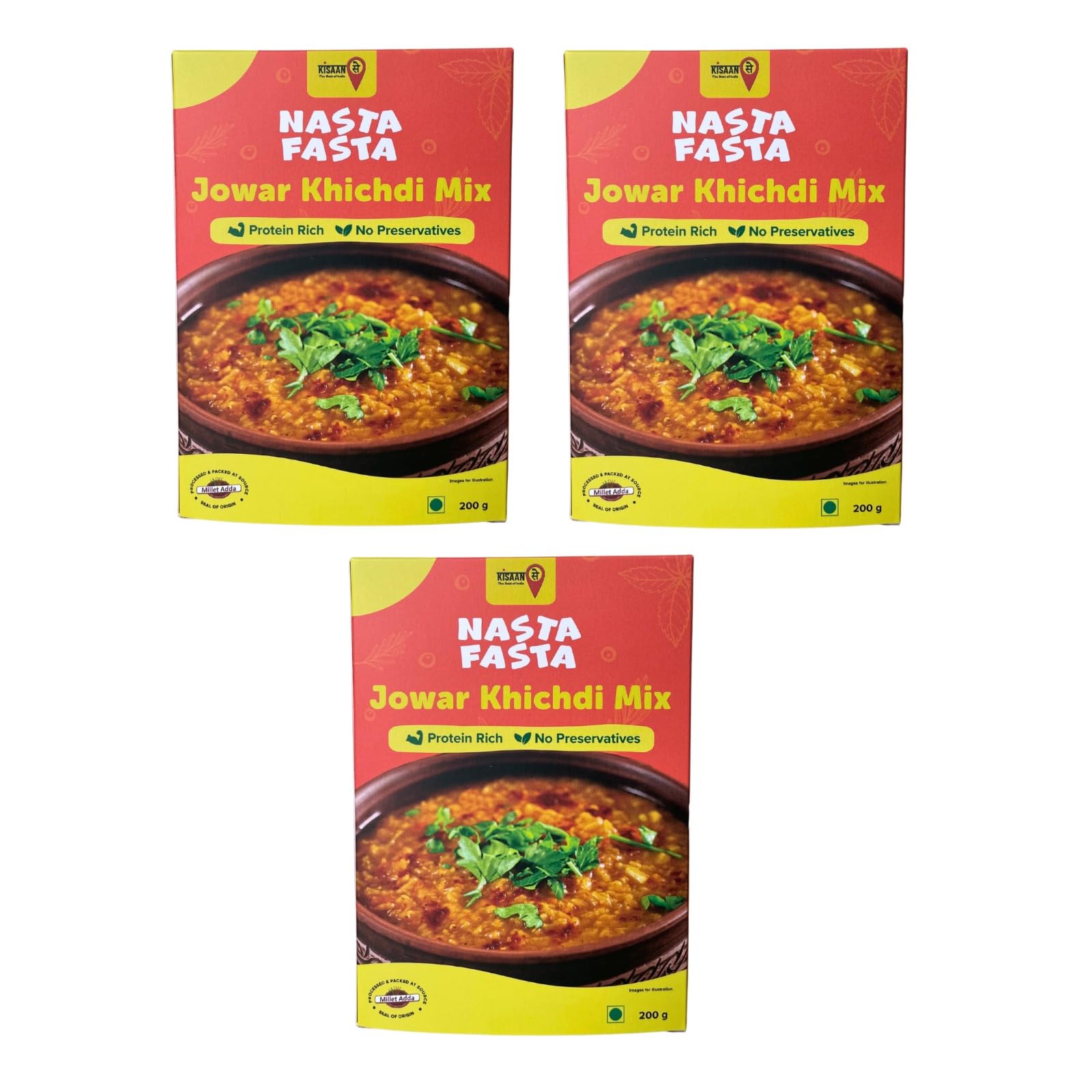 Kisaansay Jowar Khichdi 200gm x Pack of 3|600gm