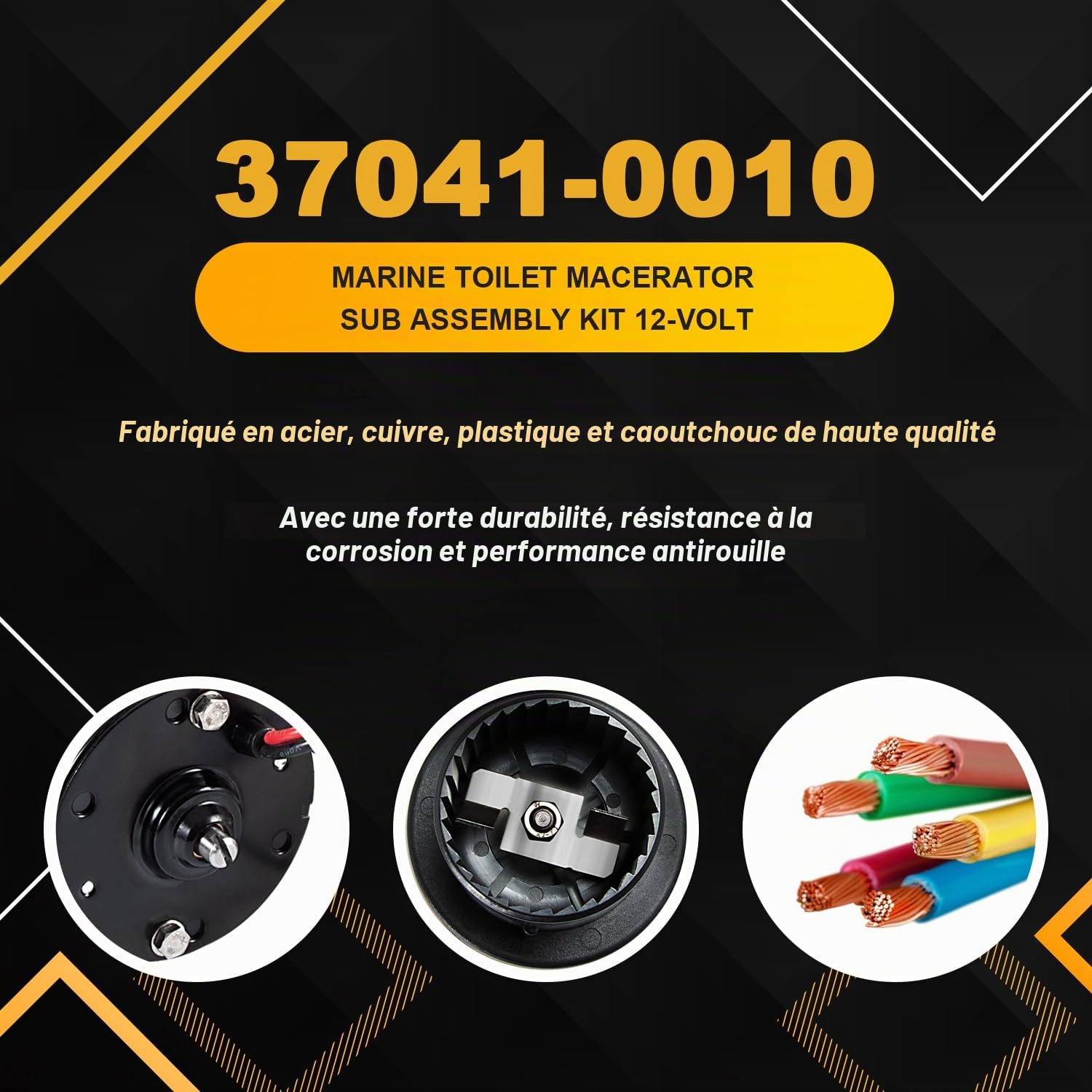 Remplacement pour 37041-0010 Kit d'assemblage sous-marin pour WC 12 V
