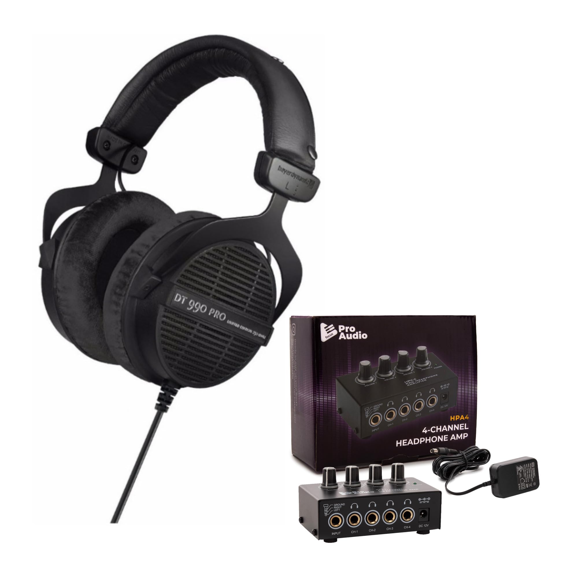 beyerdynamic DT 990 PRO 250 ohm - LIMITED EDITION (Black, Straight 