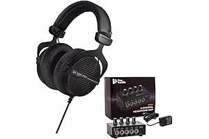 Ninja Black DT 990 Studio Headphones Pro Bundle