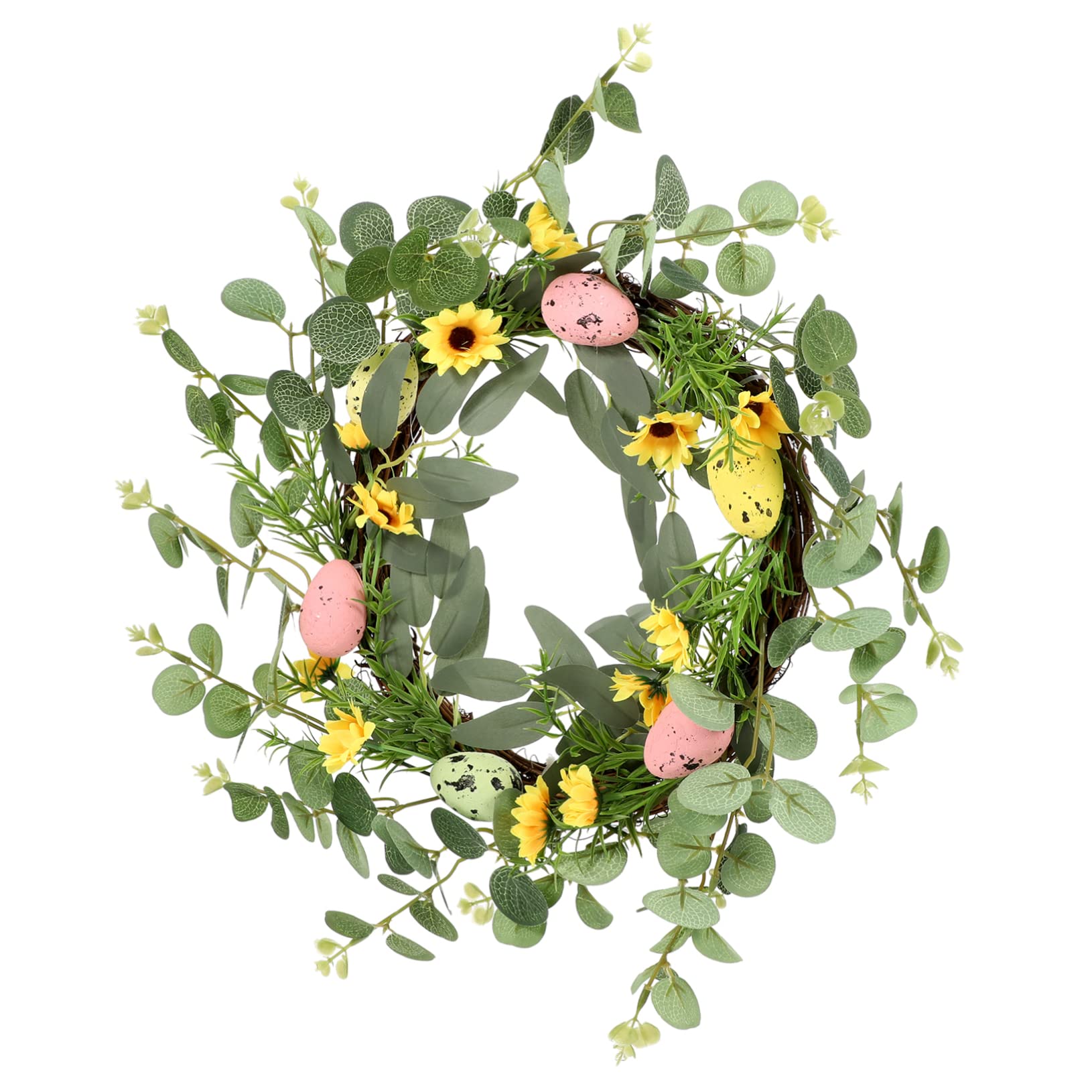 ABOOFAN 3 Pz ghirlanda pasquale easter egg pasquale ghirlande della porta d'ingresso di eucalipto fattoria arredamento ornamento ornamenti pasquali forniture pasquali