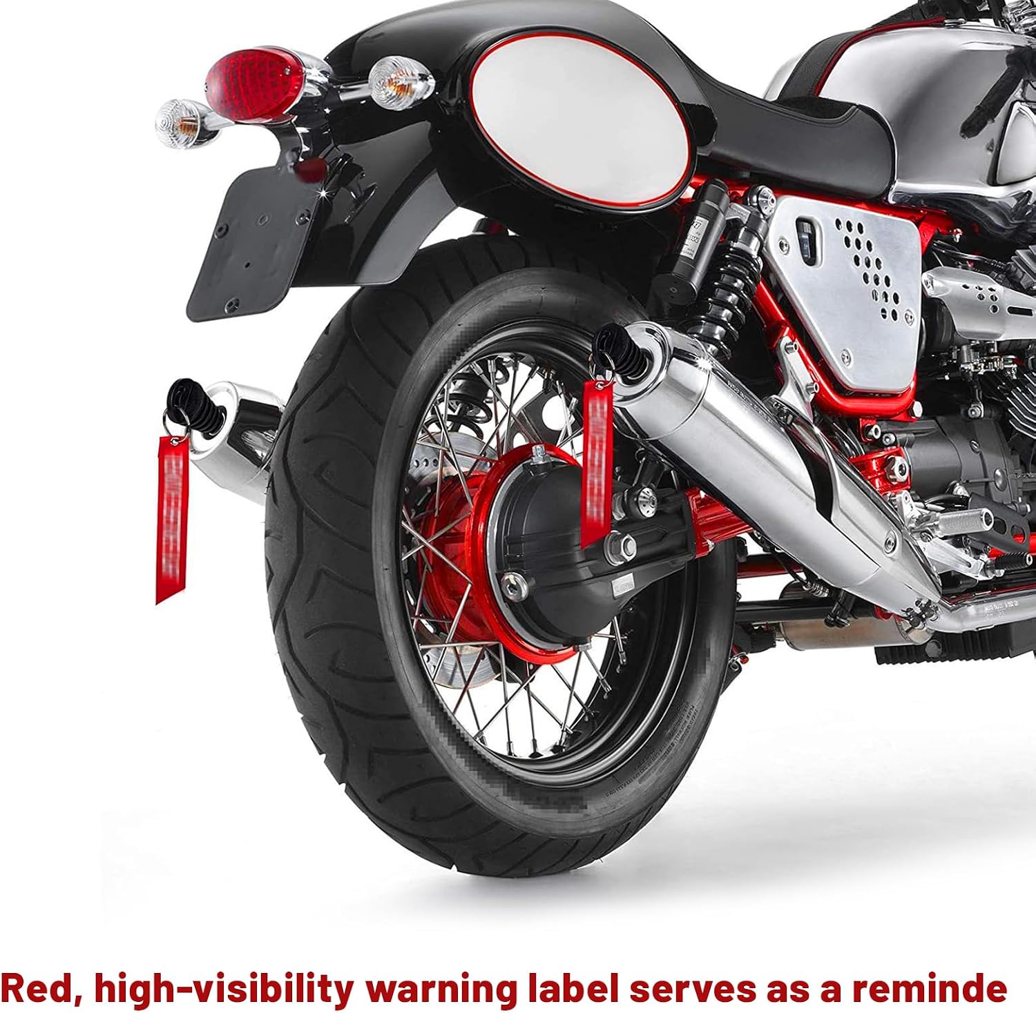 2 PCS Exhaust Wash Plug, 0.6"-1.5" Rubber Motorcycle Muffler Wash Protector with Streamer, Universal Exhaust Silencer Cleaning Plug for 2 Stroke Motorbike Dirt Bike ATV