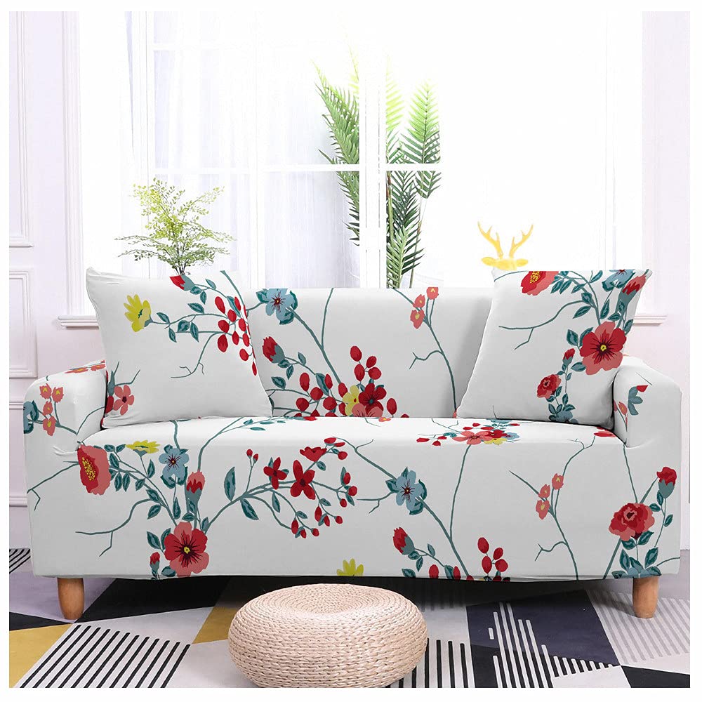 Housse de canapé extensible orchidée de qualité supérieure pour causeuse