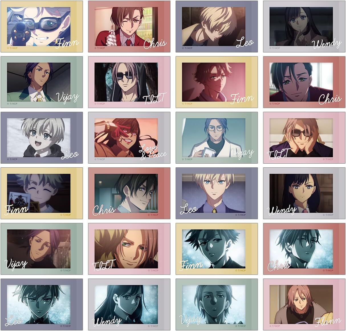 TV Anime HIGH Card Trading Scenes Instant Camera Style Illustration Cards 24 Pack Box