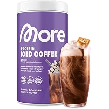 MORE NUTRITION Protein Iced Coffee Powder, SMores 15 Servings