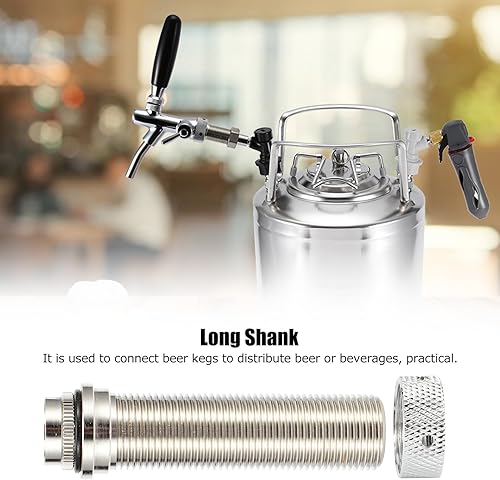 Miniatura 9 de Grifo de cerveza de rosca G58 pulgadas, mango largo, adopta material de acero inoxidable 304 para la mayoría de la cerveza y para barriles bien