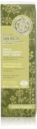 Active Organics Crema de Noche Atención y la Reconstrucción de cara para grasosa y combinación Piel con Sophora japonica Active Organics Wild